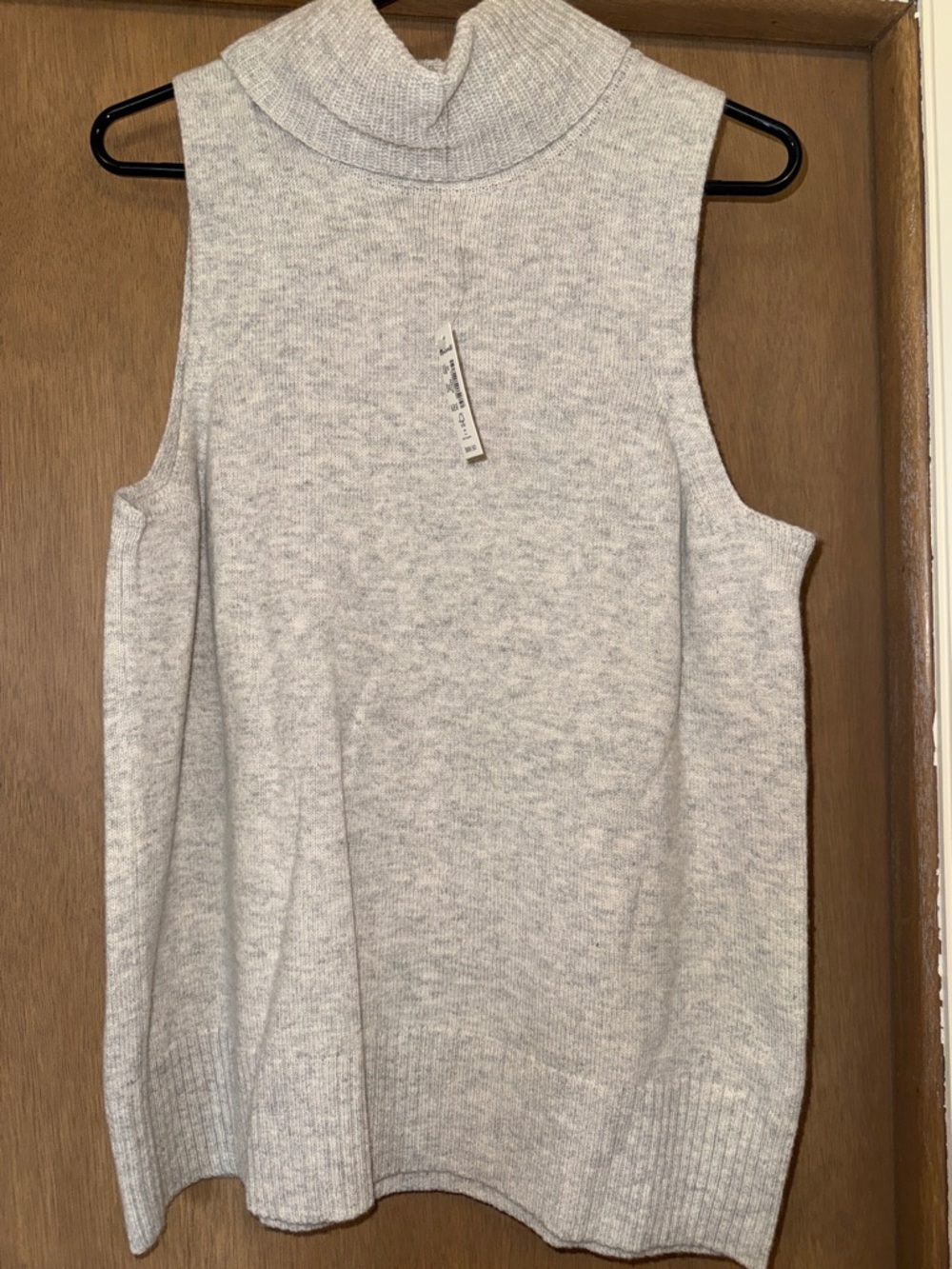 Madewell Gray Sleeveless Turtleneck Sweater 2X NWT